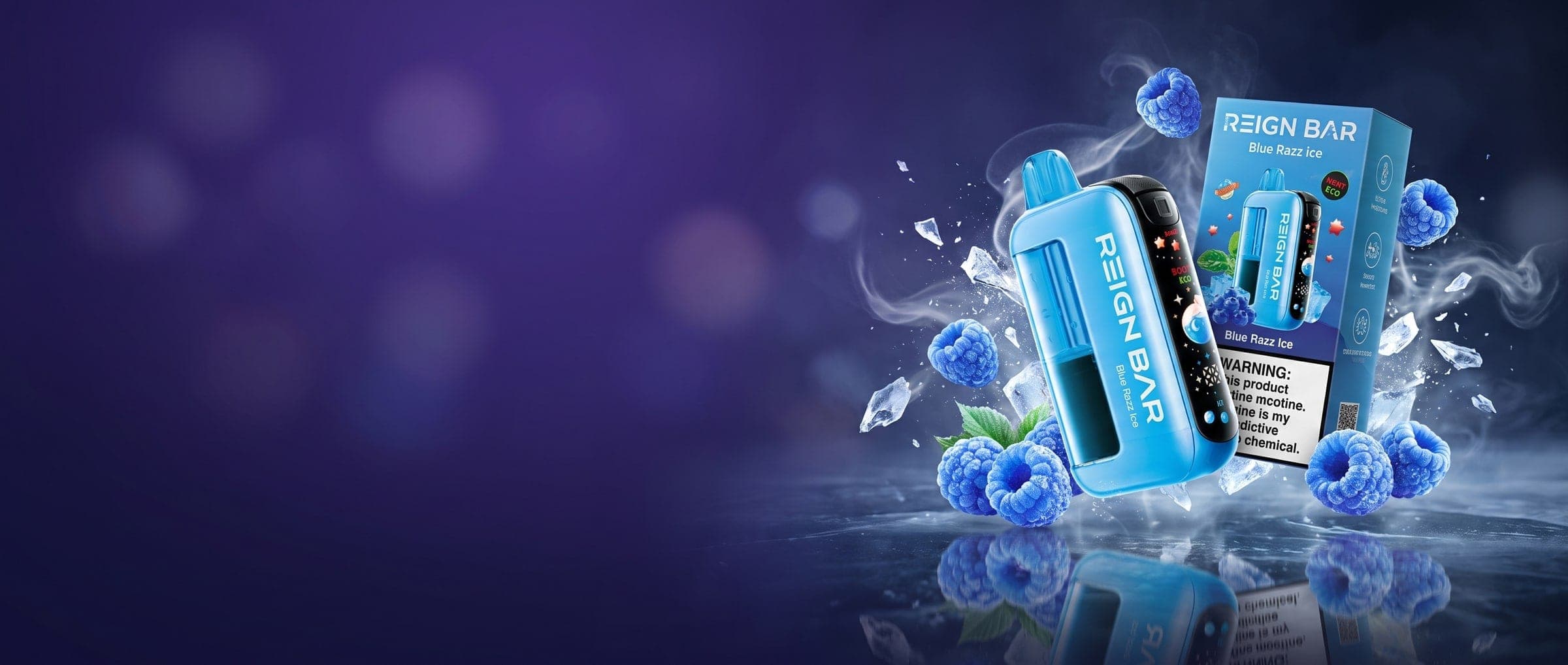 REIGN BAR Mana 50K SWEET-ICE Control Disposable (5%, 50000 Puffs) - Blue Razz Ice