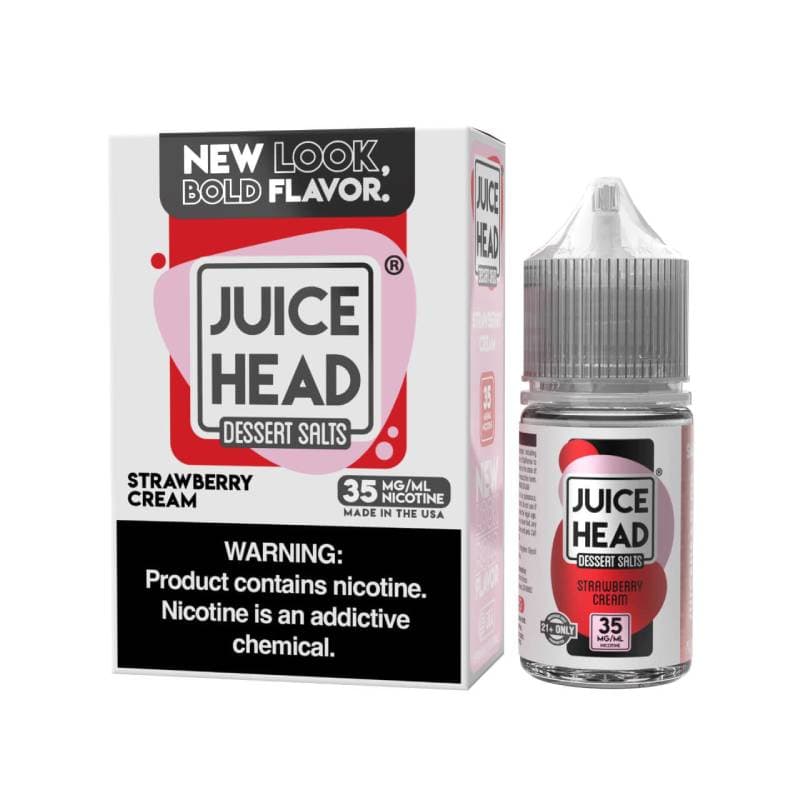 Juice Head Dessert Salts Strawberry Cream E-Juice 30ml