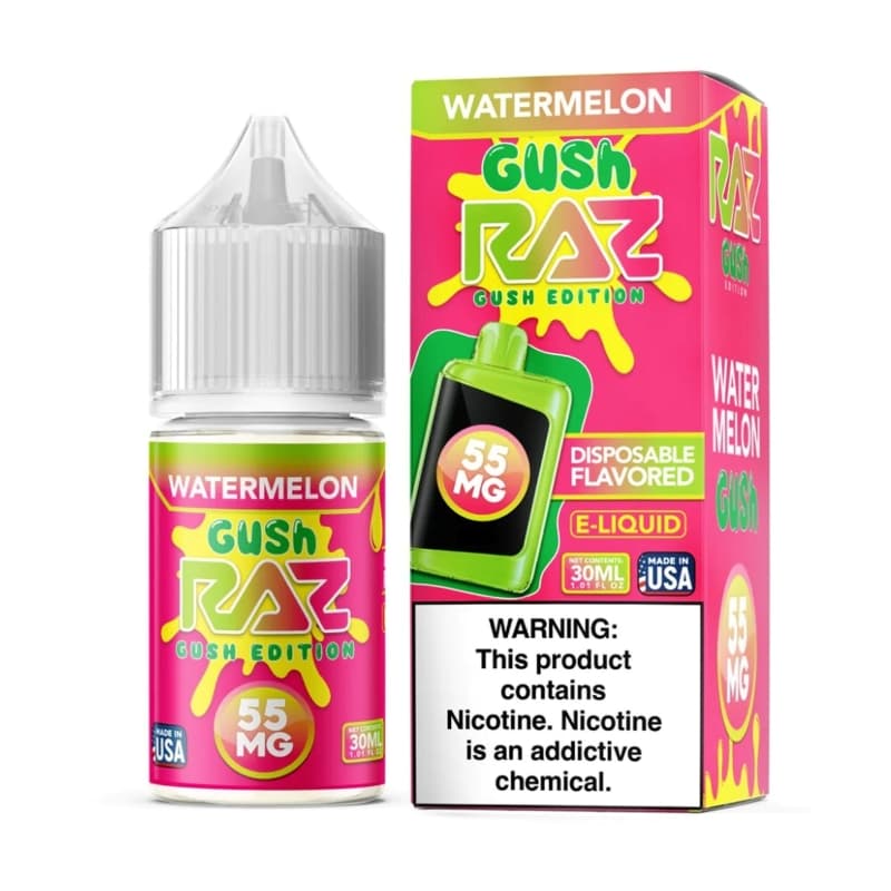 Pod Juice X Raz Gush Edition Watermelon Gush Nic Salt E-juice 30ml