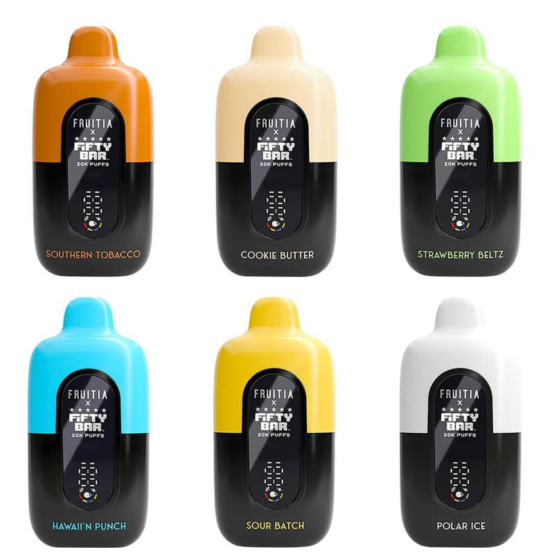 Fruitia X Fifty Bar 20K Disposable Vape 18ml 5% (20000 Puffs)