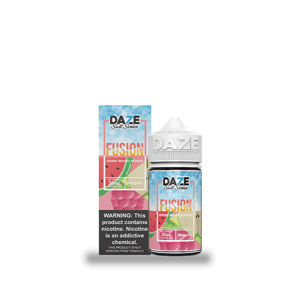 7 Daze Fusion Raspberry Green Apple Watermelon ICED 30ml Nic Salt Vape Juice