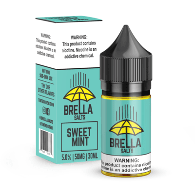 Brella Salts Sweet Mint 30ml Nic Salt Vape Juice - 35MG