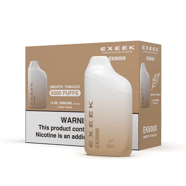 Ecap EXEEK EK6000 Disposable Vape (5%, 6000 Puffs) - Smooth Tobacco