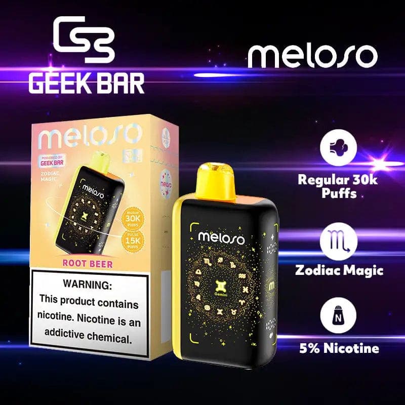 Geek Bar Meloso Bar 30000 Disposable Vape (5%, 30000 Puffs) - Root Beer