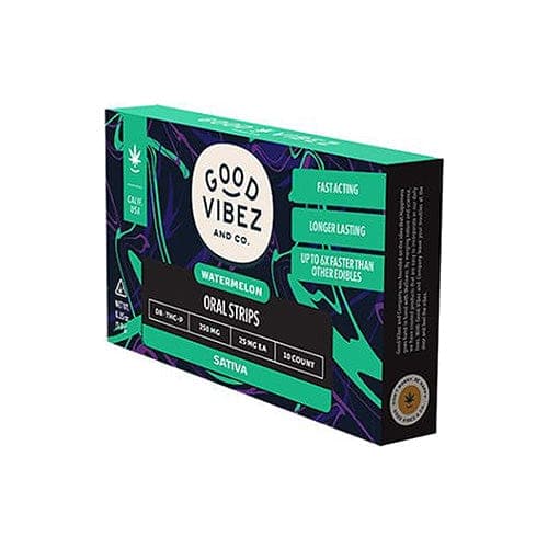 Good Vibez Delta 8 + THC-P Oral Strips (25mg) - Watermelon