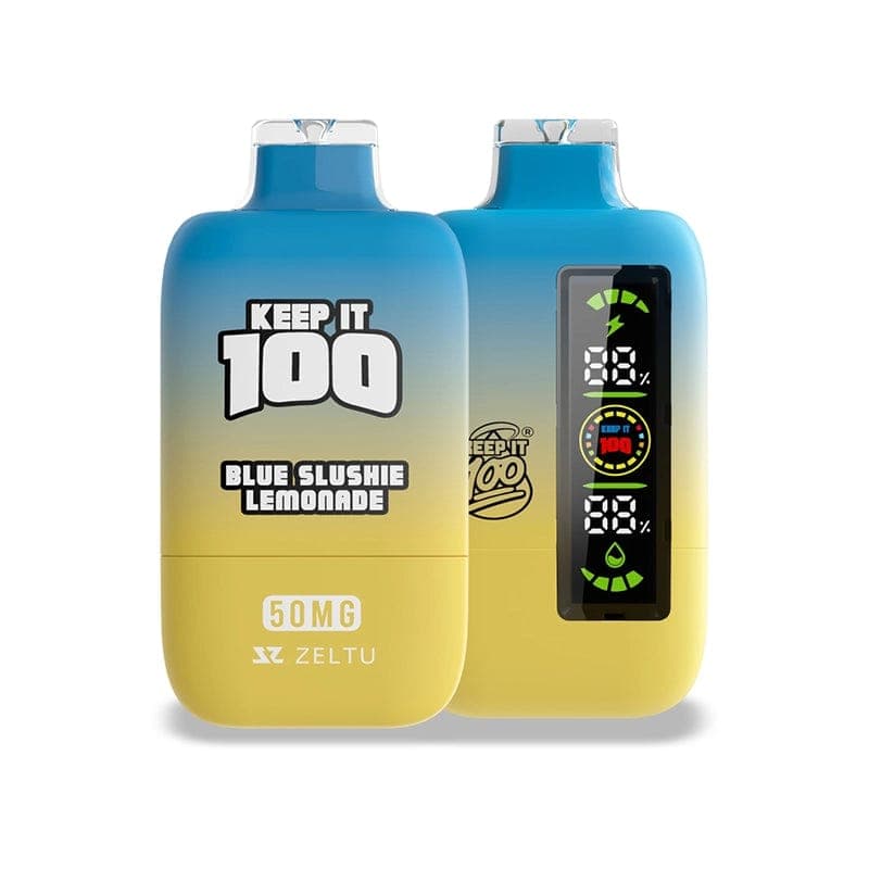 Keep It 100 20K Disposable Vape (5%, 20000 Puffs) - Blue Slushie Lemonade