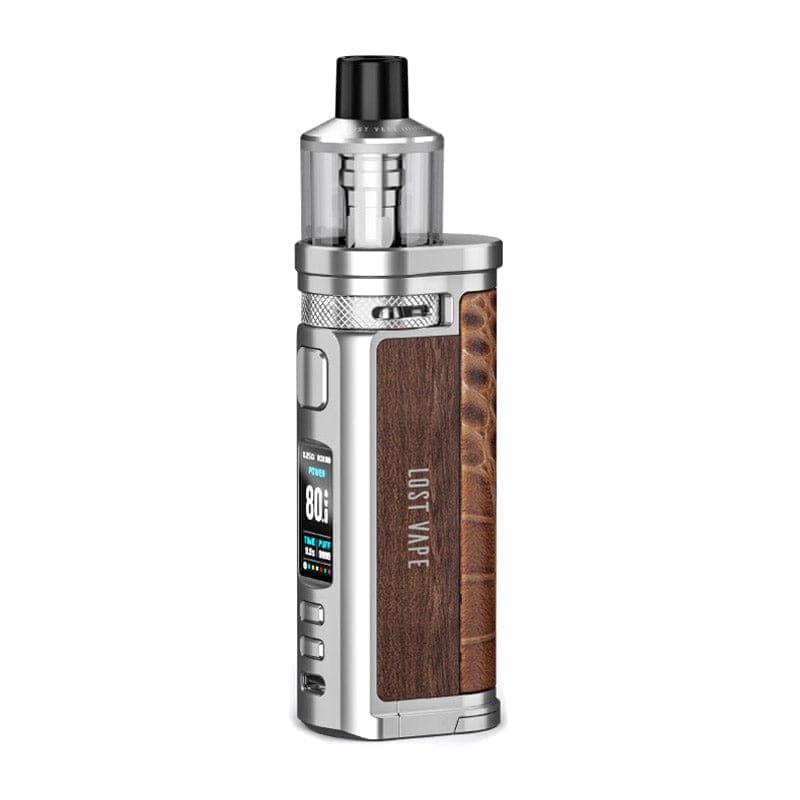 Lost Vape Centaurus Q80 Pod Mod Kit - SS - Walnut Wood