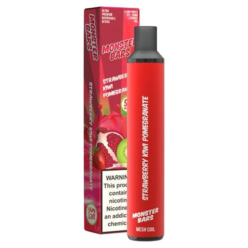 Monster Bar XL Disposable Vape (5%, 3500 Puffs) - Strawberry Kiwi Pomegranate