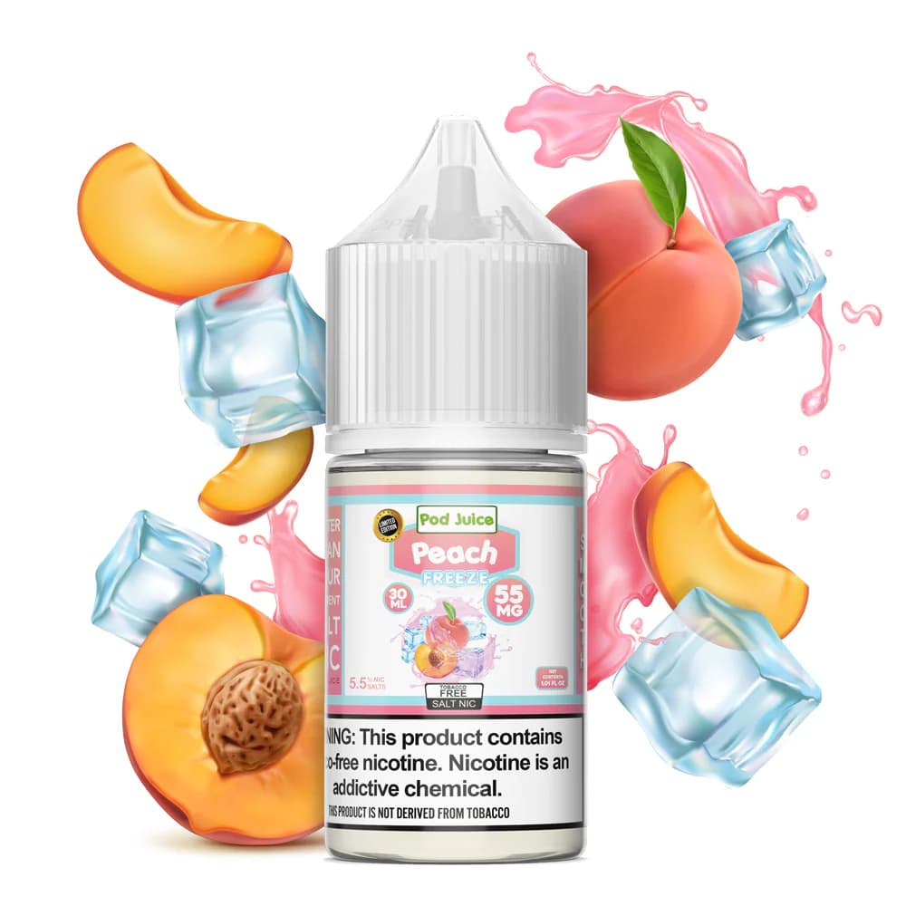 Pod Juice Peach Freeze TF 30ml Nic Salt Vape Juice