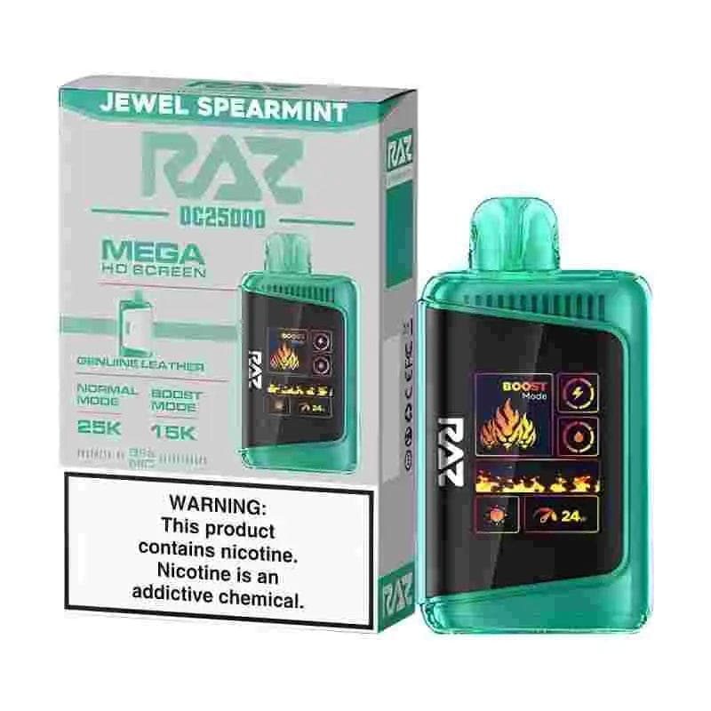 RAZ LTX 25K Disposable Vape (5%, 25000 Puffs) - Jewel Spearmint (West Coast Exclusive Flavor)