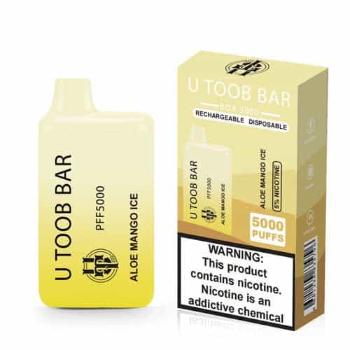 U Toob Bar Disposable Vape (5%, 5000 Puffs) - Aloe Mango Ice