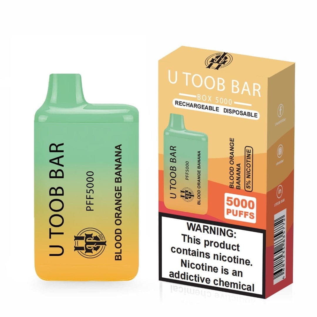 U Toob Bar Disposable Vape (5%, 5000 Puffs) - Blood Orange Banana