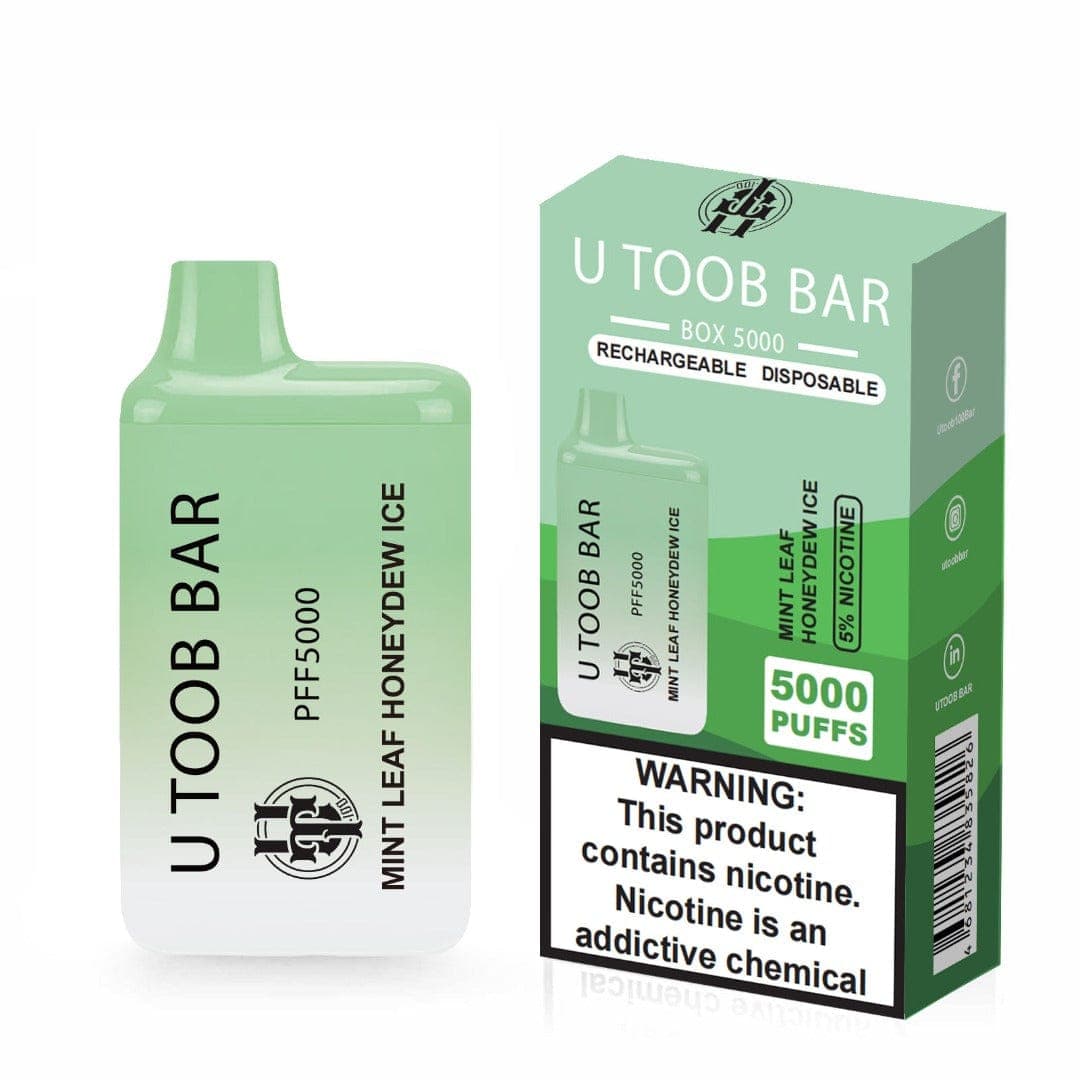 U Toob Bar Disposable Vape (5%, 5000 Puffs) - Mint Leaf Honeydew Ice