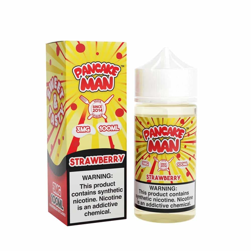 Vape Breakfast Classics Pancake Man Strawberry 100ml Vape Juice - 0mg